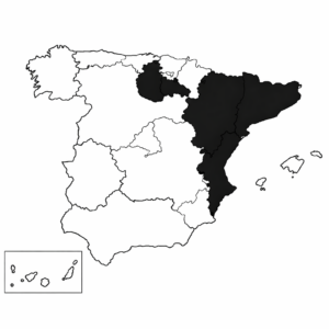 España Aragón Navarra La Rioja Valencia Cataluña