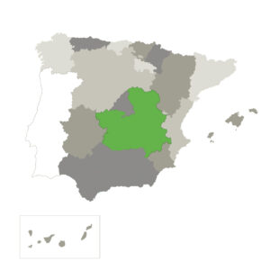 Mapa España Castilla La Mancha