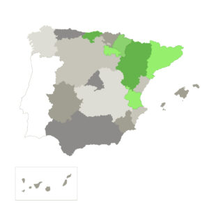 Mapa España Cataluña Navarra La Rioja Cantabria Valencia